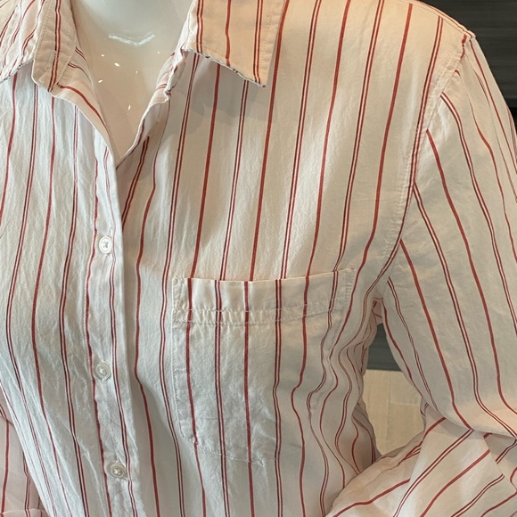 H&M Pin striped long sleeved dress blouse - Picture 2 of 6